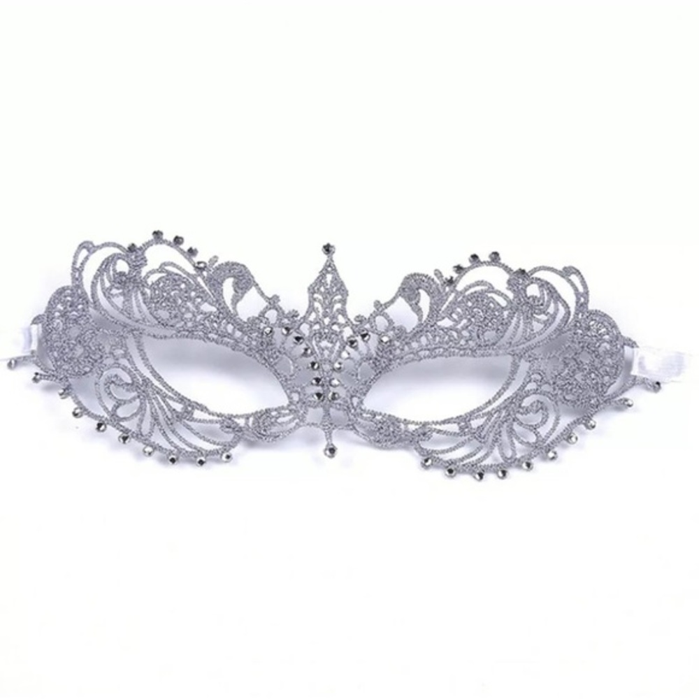 FIFTY SHADES DARKER ANASTASIA MASK-SILVER - Picture 5 of 6